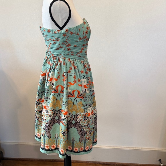 Angie Floral Strapless Dress - Multicolor - Picture 4 of 11